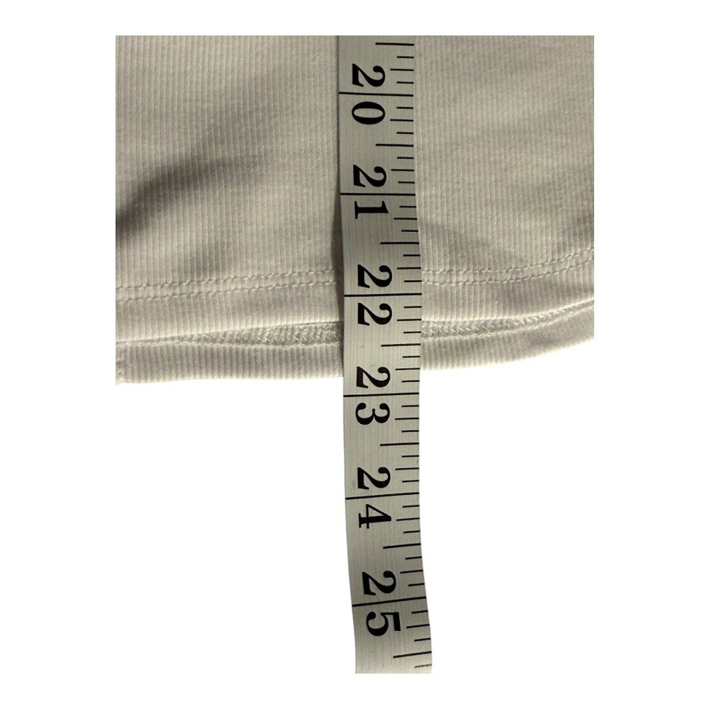 Madewell‎ Re)generative Cotton Ribbed Crewneck Tee Medium White NWT - Picture 7 of 8